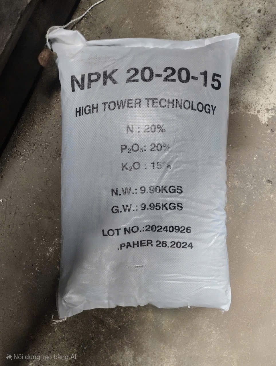 Phân bón NPK 20-20-15